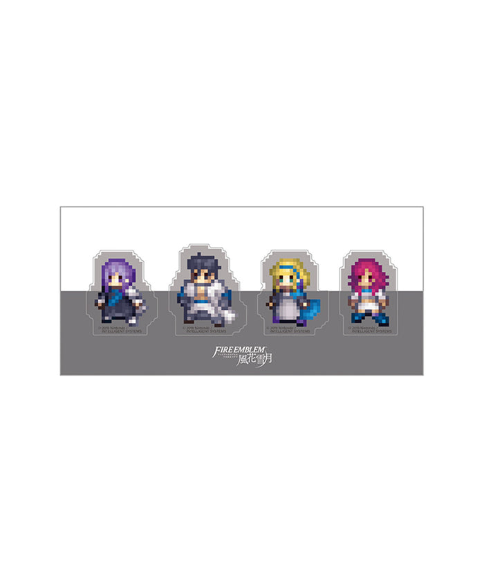 ファイアーエムブレム 風花雪月 クリアクリップ4個セット/灰狼の学級(ユーリス、バルタザール、コンスタンツェ、ハピ)