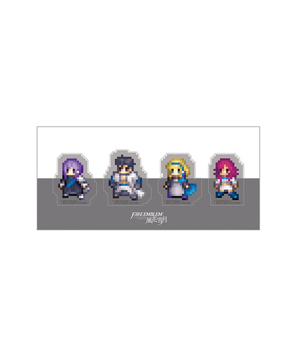 ファイアーエムブレム 風花雪月　クリアクリップ4個セット／灰狼の学級（ユーリス、バルタザール、コンスタンツェ、ハピ）