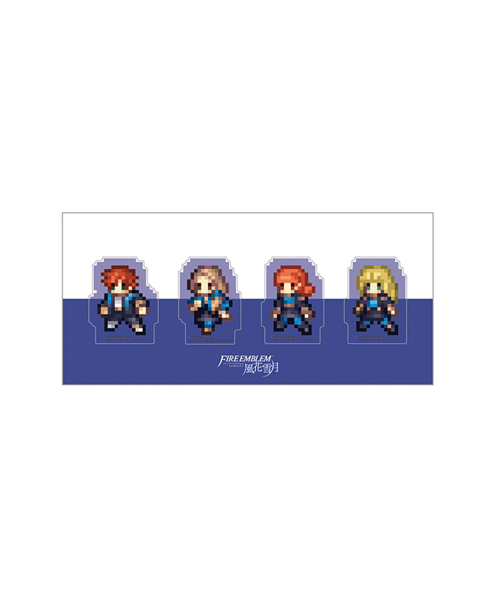 ファイアーエムブレム 風花雪月　クリアクリップ4個セット／青獅子の学級B（シルヴァン、メルセデス、アネット、イングリット）