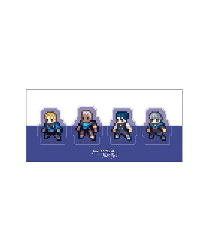 ファイアーエムブレム 風花雪月　クリアクリップ4個セット／青獅子の学級A（ディミトリ、ドゥドゥー、フェリクス、アッシュ）