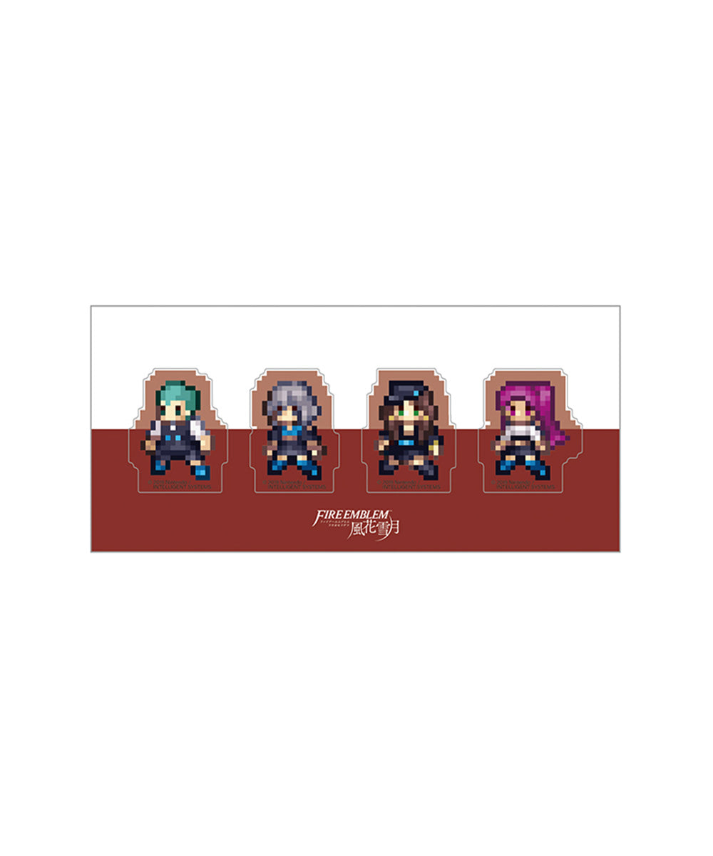 ファイアーエムブレム 風花雪月　クリアクリップ4個セット／黒鷲の学級B（カスパル、ベルナデッタ、ドロテア、ペトラ）